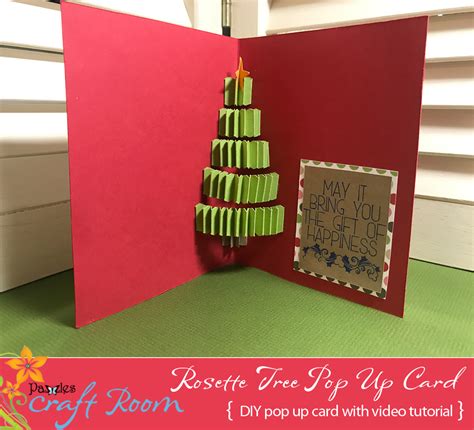 12 Days Of Pop Ups Rosette Tree Pop Up Card Pazzles Craft Room