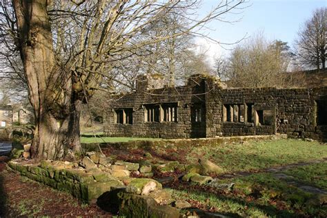 Ruins Of Wycoller Hall Ferndean Manor In Charlotte Brontës Jane