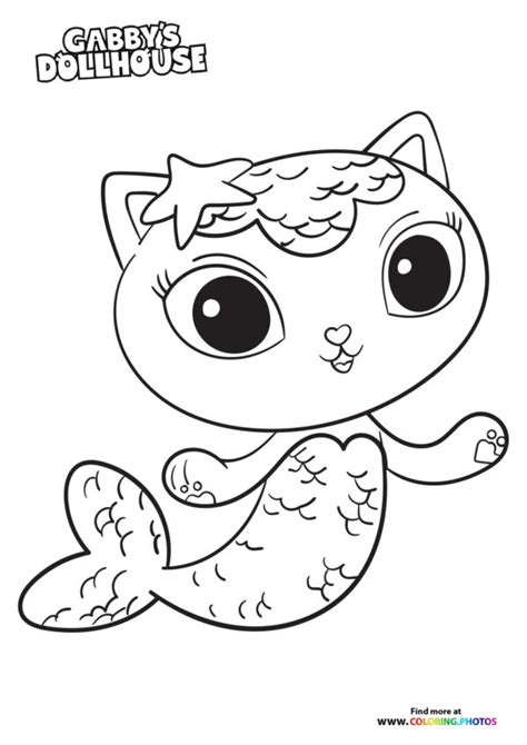 Mercat - Gaby's Dollhouse - Coloring Pages for kids