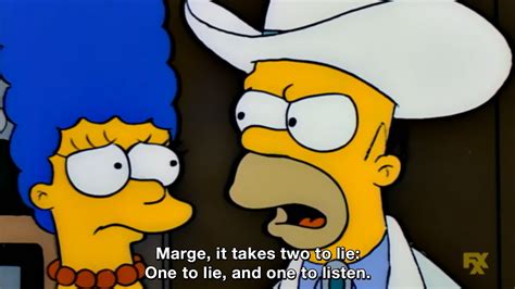 Marge It Takes Two To Lie One To Lie And One To Listen The