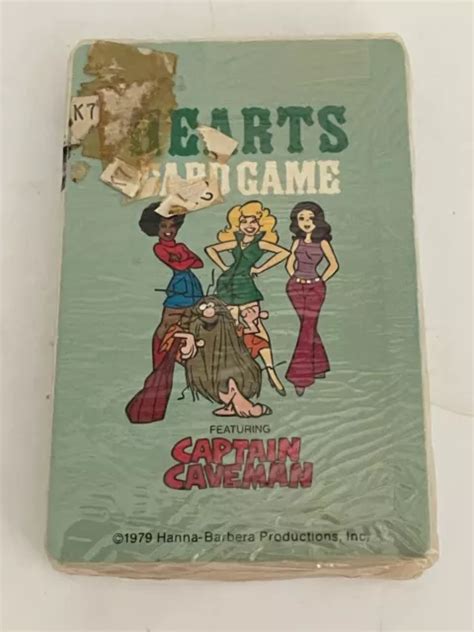 Vtg Captain Caveman Hearts Card Game Teen Angels Hanna Barbera 1979 New Old Stoc 1499 Picclick