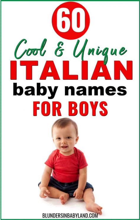 Cool And Unique Italian Boy Names Baby Names Blunders In Babyland