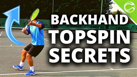 Tennis Backhand Topspin Secrets How To Hit Heavy Topspin One Handed Backhands YouTube