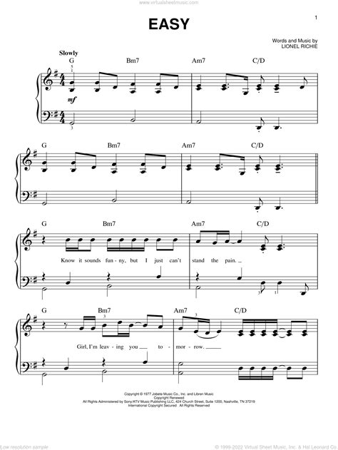 Commodores Easy Sheet Music Easy For Piano Solo Pdf