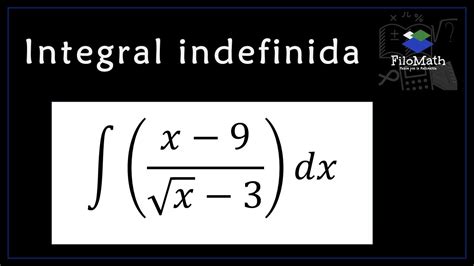 Integral Indefinida Cálculo Integral Youtube