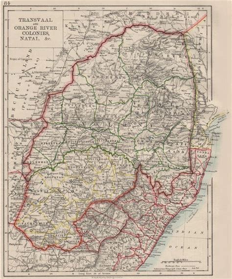 Colonial South Africa Orange Free State Natal Basutoland Sa Republic