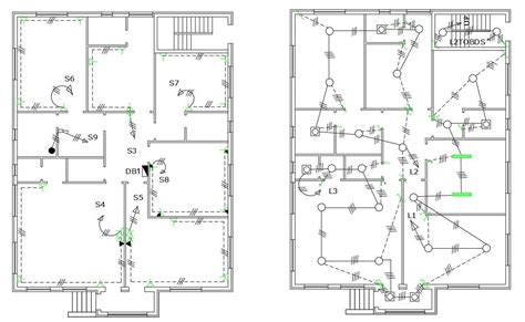 Big House Electrical Layout Plan Autocad Drawing Cadbull