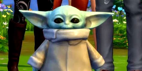 The Mandalorians Baby Yoda Joins The Sims 4 As A Statue