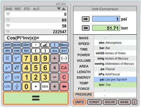Scientific Calculator And Unit Conversion