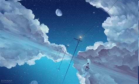 30 Anime Blue Sky Wallpaper