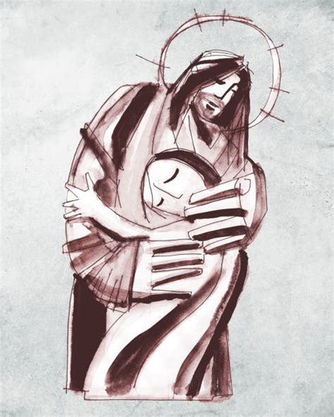 Jesus Hugging Illustrations Royalty Free Vector Graphics And Clip Art