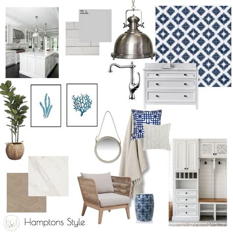 Hamptons Style Interior Design Mood Board By Eliza Grace Interiors