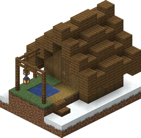 Villagestructureblueprintssnowy Fisher Cottage Blueprint Minecraft