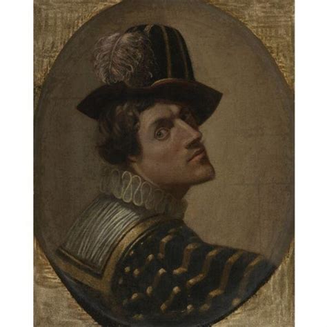 Spanish School 17th Century Portrait Of A Man With A Hat 17th