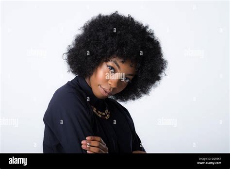 Afro Caribbean Woman In Her 20s Shooting Fashion Images Stock Photo Alamy