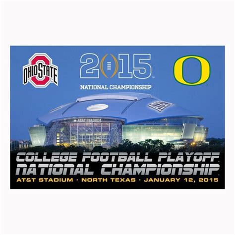 Ohio State Buckeyes Vs Oregon Ducks 2015 College Football Playoff National Championship Dueling