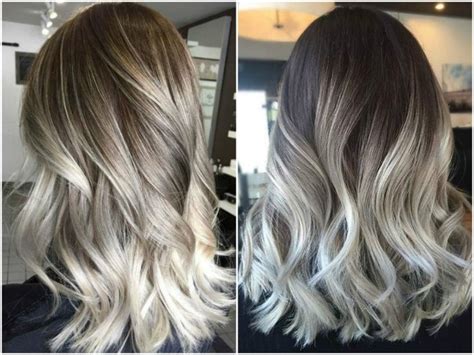 Traditional hair dyes, however, can contain potentially toxic and damaging chemicals like ammonia or parabens. Ash Blonde Balayage and Silver Ombre hair color ideas 2017