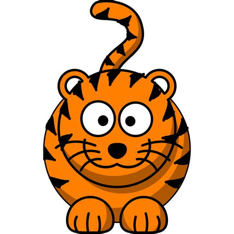 Tiger Clip Art Svg 206 File Include Svg Png Eps Dxf