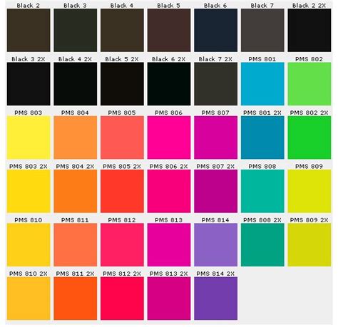 Pantone Color Charts Neon Paint Color Neon Colour Palette Brand Color