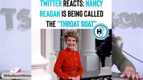 Nancy Reagan The Throat Goat Youtube