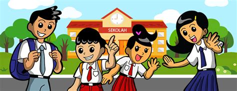 Koleksi 5600 Gambar Animasi Anak Berangkat Ke Sekolah Hd Free Gambar