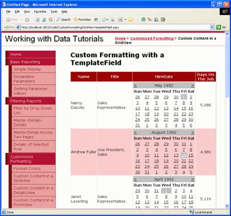 Using Templatefields In The Gridview Control C Microsoft Learn