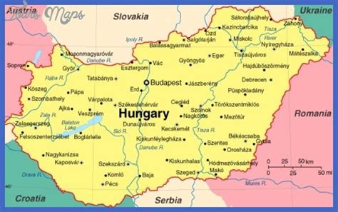 Hungary Map Tourist Attractions Hungary Map Budapest