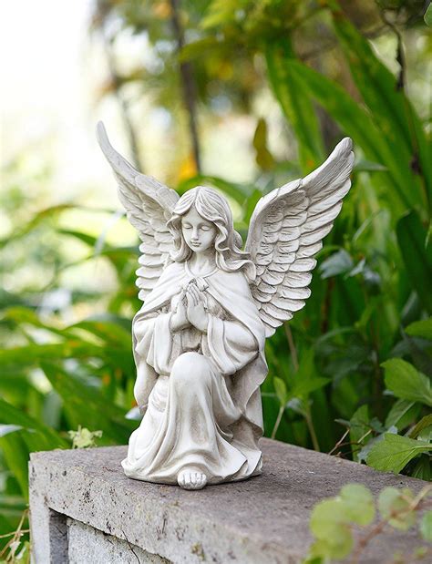 Very peaceful looking and perfect to have near or under a tree… Amazon.com : Napco 11299 Praying Angel in Kneeling Pose ...