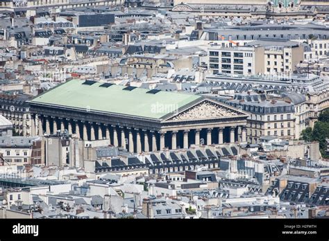Aerial View Of Léglise De La Madeleine In Paris As Seen From The