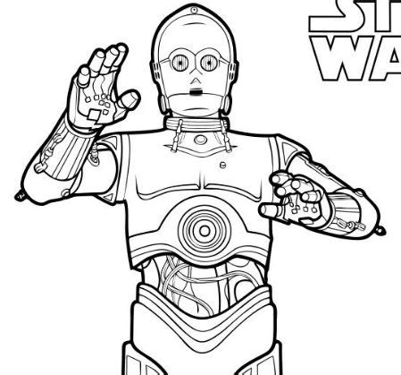 Get your free printable star wars coloring pages at allkidsnetwork.com. C3po Coloring Page at GetColorings.com | Free printable ...