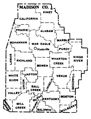 Madison County Townships Map