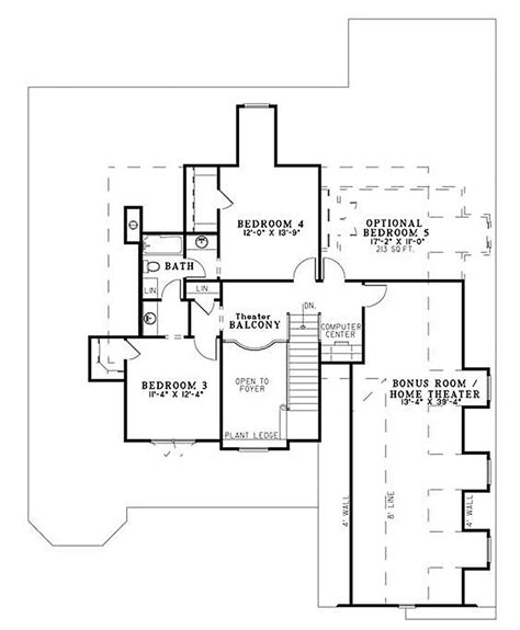 Craftsman Style House Plan 4 Beds 3 Baths 2852 Sqft Plan 17 2153