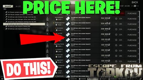 Escape From Tarkov How To PROPERLY List Items On The FLEA MARKET You