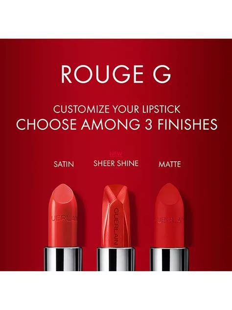 Guerlain Rouge G De Guerlain Stunning Gems Sheer Shine Lipstick Refill 677 At John Lewis And Partners