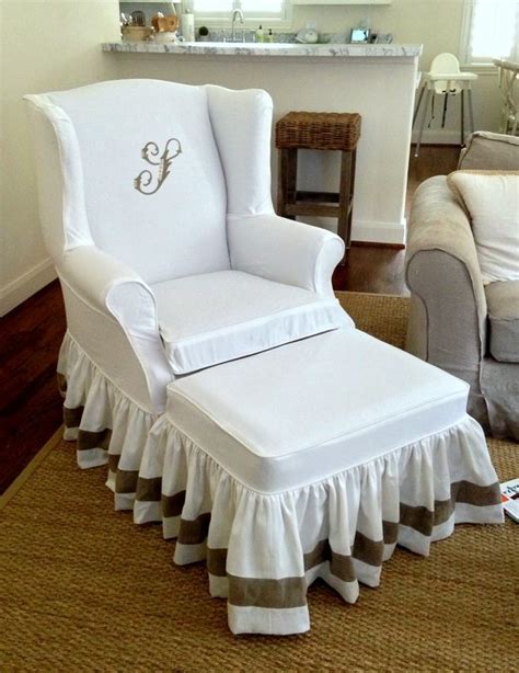 You can measure your wing chair in advance and compare it to our size chart. 51 best Ruffled Skirt images on Pinterest | Slipcovers ...