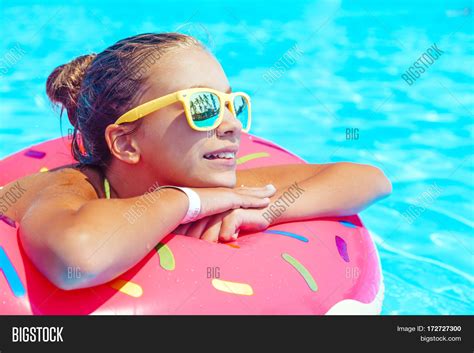 Tween Girl Relaxing On Image And Photo Free Trial Bigstock