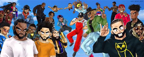 More images for wallpaper rappers with anime characters » WrightArtist ️ on Twitter: "Finally finished this piece ...
