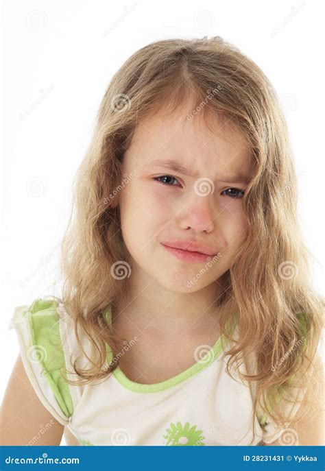 Upset Little Girl Crying Stock Image Image 28231431