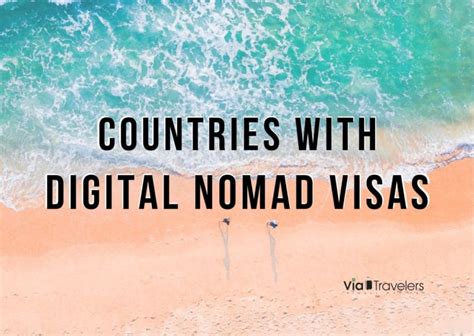 26 countries with digital nomad visas visão longinqua
