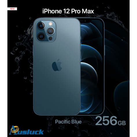 Apple Iphone 12 Pro Max 256gb Pacific Blue Mgdf3xa New Model A2411