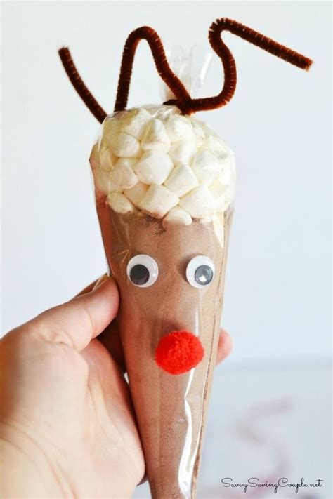 Reindeer Hot Cocoa Cones With Images Diy Holiday Ts Diy