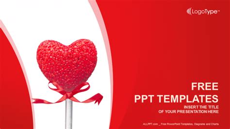 Free Sweet Valentine Heart Powerpoint Template Designhooks