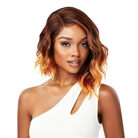 Buy Outre Melted Hairline Synthetic Hd Lace Front Wig Roselyn Drff Ginger Mahogany Online At