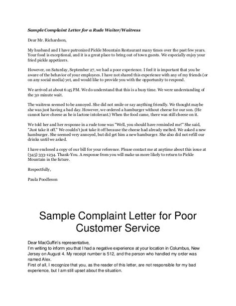 Sample Letter Of Complaint About A Nurse