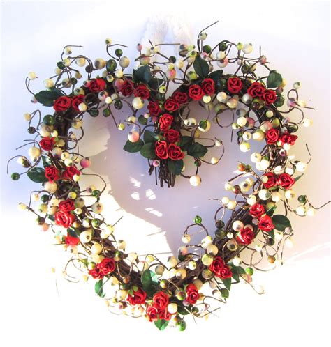 Heart Shaped Wreath Winter Wreath Heart Shaped Wreaths Winter