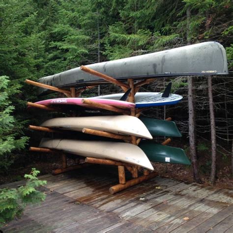 Outdoor Kayak Storage Cedar Canoe And Kayak Racks For Sale Online