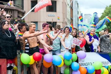 Europride 2014 Group Of People On Gay Parade In Oslo Editorial Image