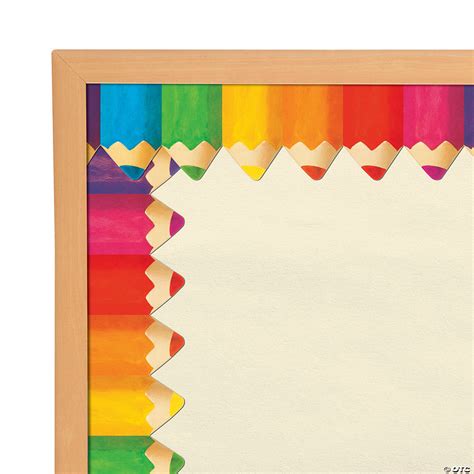 Jumbo Colored Pencil Bulletin Board Borders