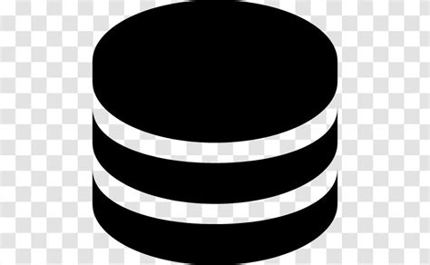 Database Server Black And White Logo Backend Transparent Png