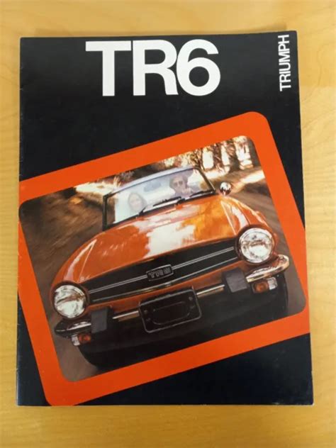 Vintage Original 1975 Triumph Tr6 Sales Brochure British Leyland